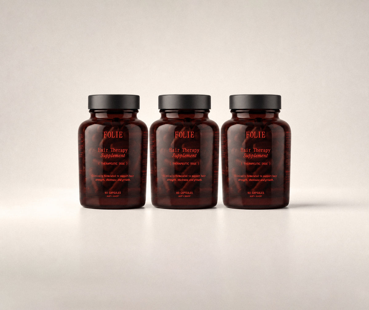 Hair Therapy Supplement - 3 Bottles